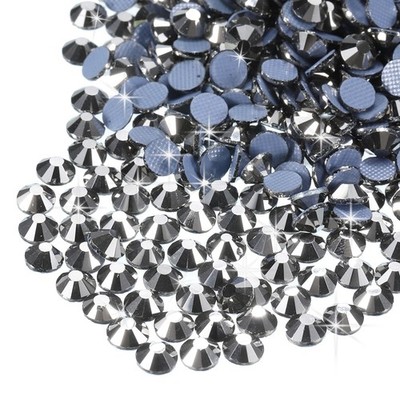 Für Hotfix Rhinestones 1440 Stk. SS12 3,2mm Kristallglassteine Grau