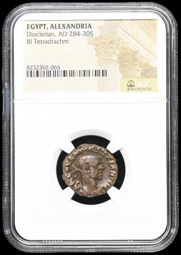 EGYPT, Alexandria. Diocletian. AD 284-305. Potin Tetradrachm, NGC Certified