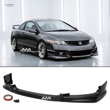 Fits 2009-2011 Honda Civic 2dr Coupe Pu Hfp Style Front Bumper Lip Spoiler Kit
