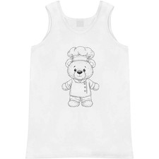 'Cute Teddy Bear Chef' Adult Vest / Tank Top AV057556
