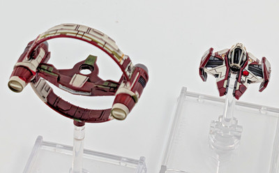 ETA-2 Actis and Syliure-Class Hyperspace Ring - Star Wars X-Wing Miniatures