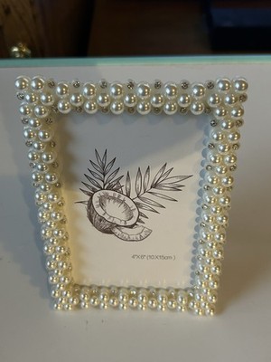 4 X 6 Photo Frame With Pearl Border