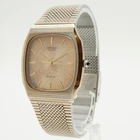 Seiko Dolce 7731-5090 Gold Dial Quartz Men’s Watch 31mm Mesh Band Vintage Japan