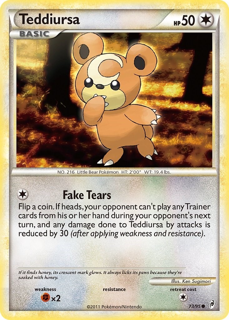 Teddiursa Call of Legends 73/95 LP Pokemon