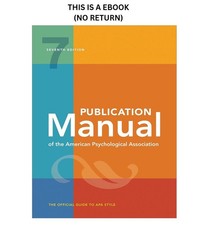 Publication Manual (OFFICIAL) 7th Edition of ...
