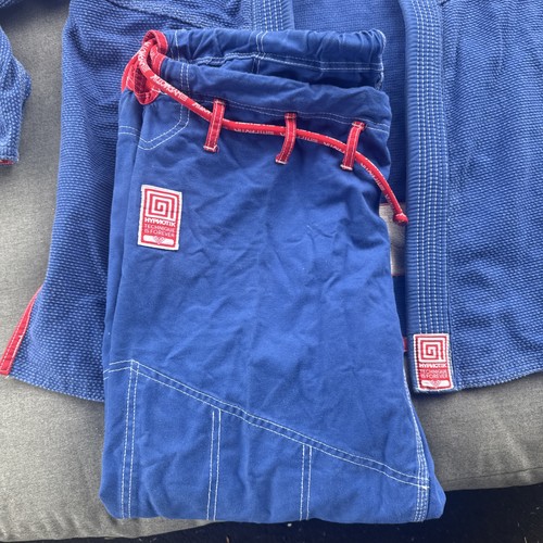 Hypnotik Gi Pro Max 550 V1 Jacket Top & Bottom A3 Brazilian Jiu Jitsu Blue ✅ - Picture 7 of 18