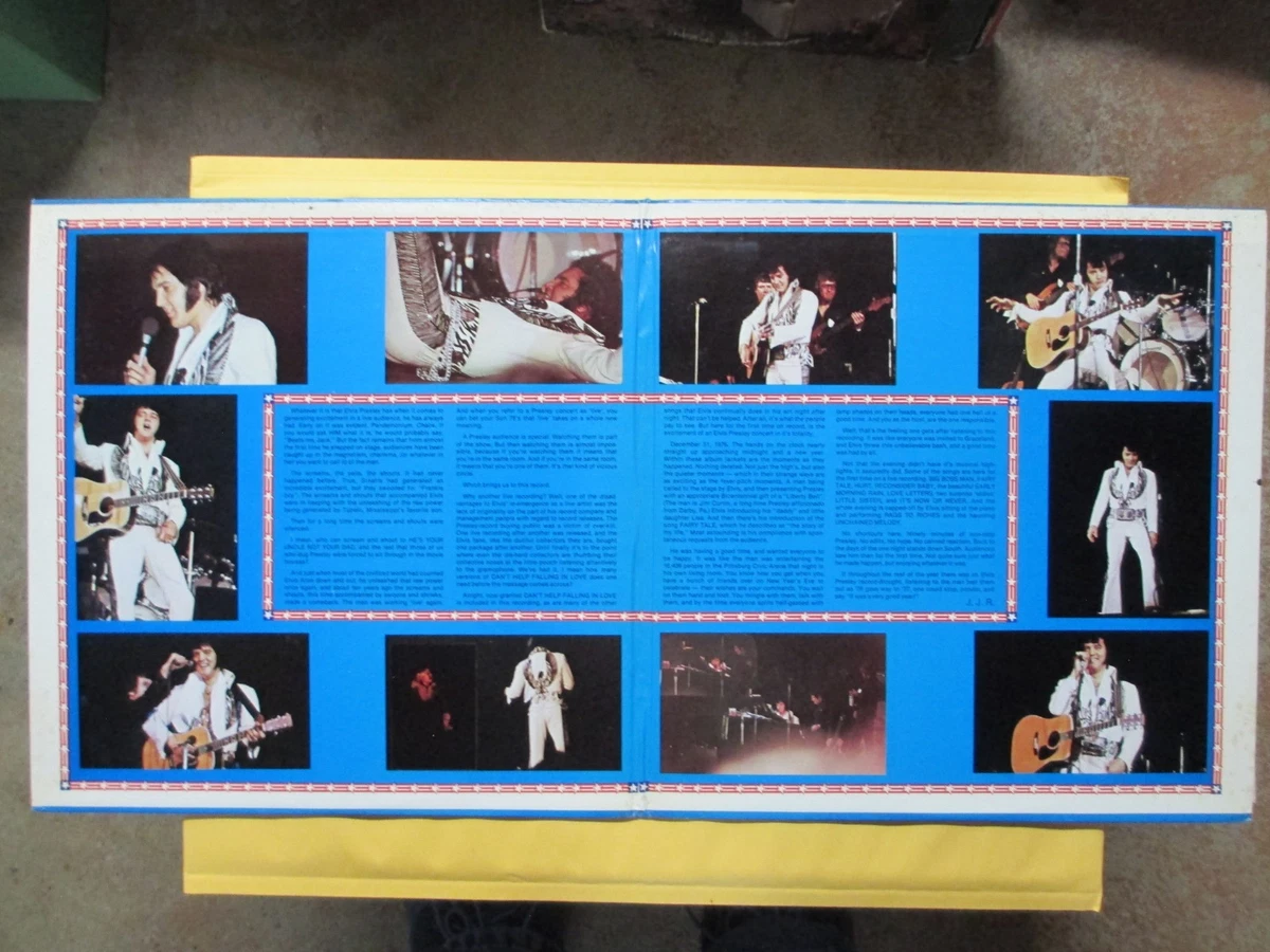 ROCKIN WITH ELVIS PRESLEY NEW YEARS EVE PITTSBURGH,PA 12-31-1976 2-LP'S NM
