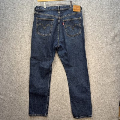 Levi's 501 Premium Quality Big E Straight Fit Jeans Mens 33x30 Blue Button Fly