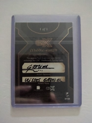 2022 Cryptozoic CZX Middle Earth Azog 1/1 Sketch By Ulisses Gabriel - Picture 2 of 2