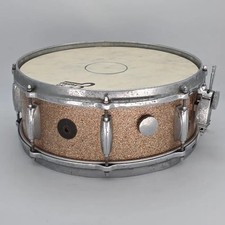 Tamburo rullante Gretsch 14x5,5 champagne scintillante usato vintage - fiera