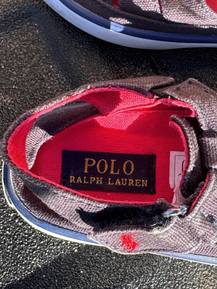 Polo Ralph Lauren Zapatos Niño Pequeño 7 Lijadora Fisherman II Sandalias Lona Informales Foto 4 de 4
