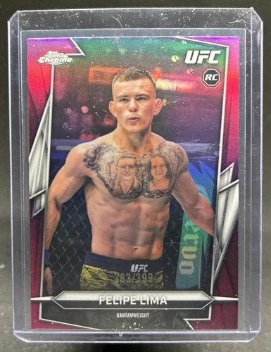 2026 Topps Chrome UFC Felipe Lima RC Magenta Refractor Rookie #/399