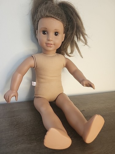 2008 American Girl Pleasant Company 18" Puppe braune Haare & Augen PA-11392