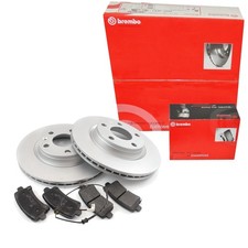Brembo Set Bremsscheiben bel&uuml;ftet vorne + Bremsbel&auml;ge f&uuml;r Mercedes S-Klasse W221