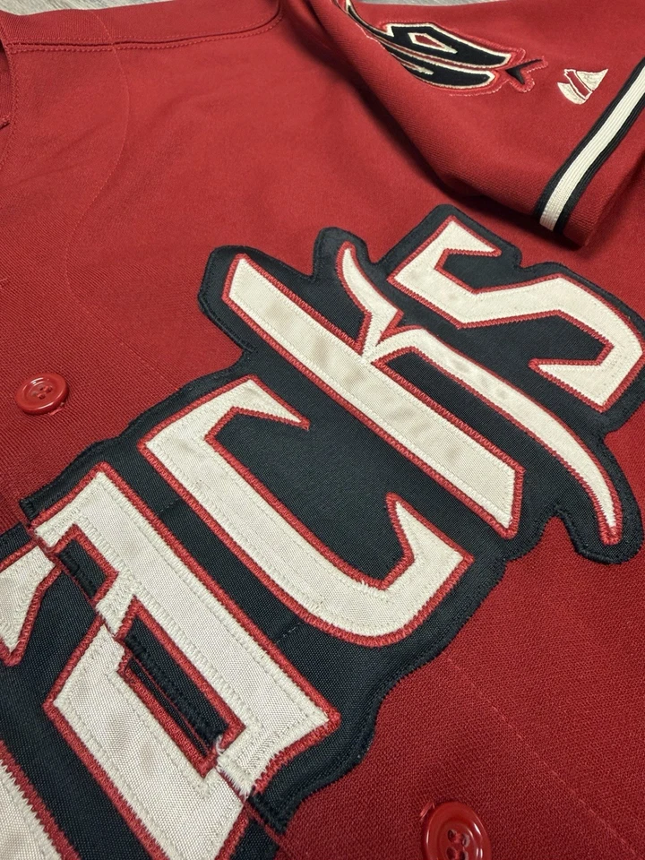 Vintage Arizona Diamondbacks Authentic On-Field Majestic Alt Red Jersey Size 40 - Image 4 of 4