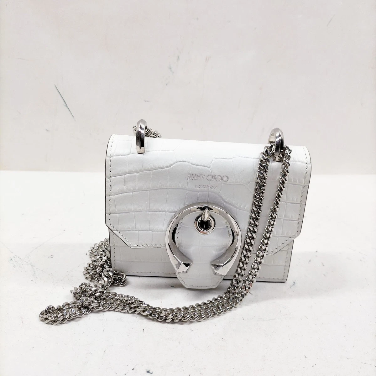 Jimmy Choo Leather Exterior White Bags & Handbags for Women for