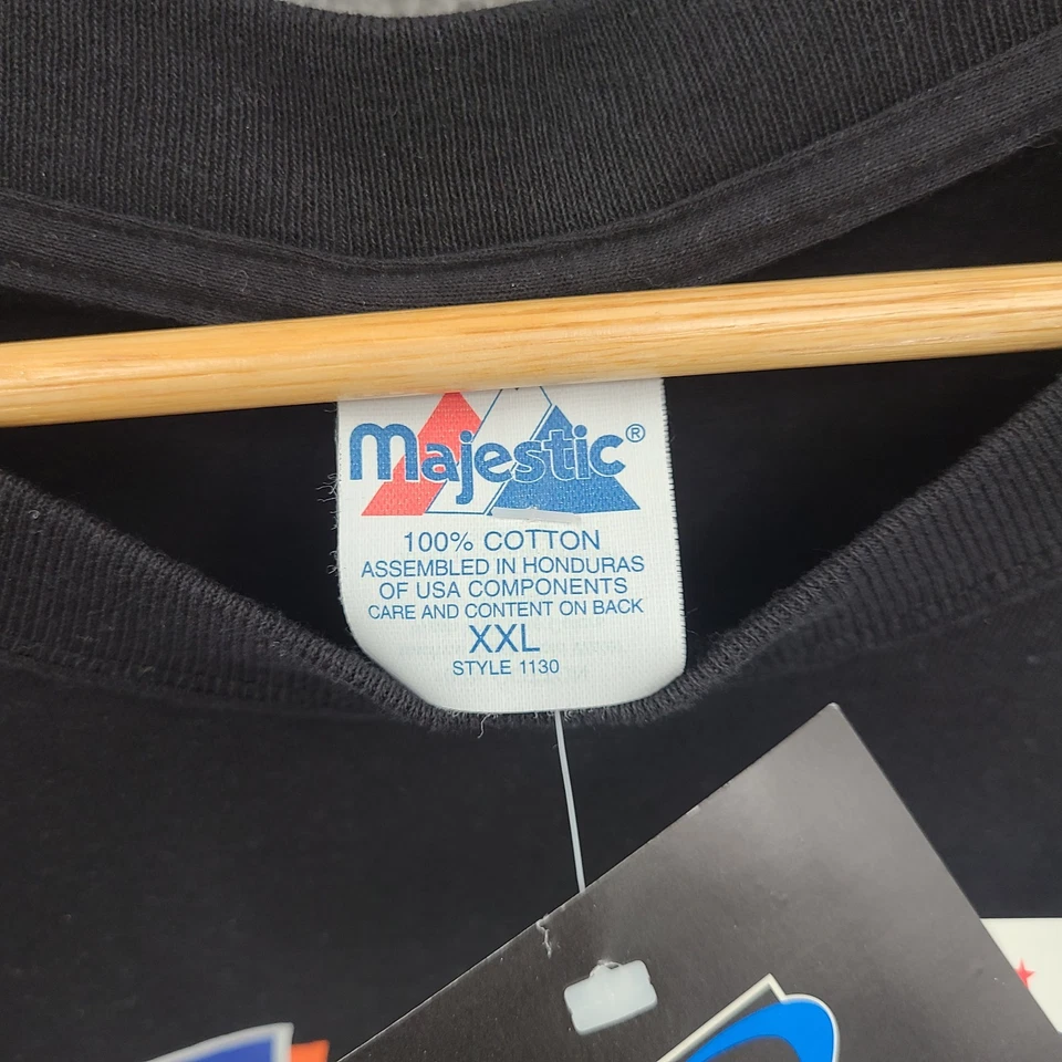 Vintage New York Mets Shirt Mens 2XL Black Mike Piazza Majestic 90s Y2K NWT - Image 2 of 4