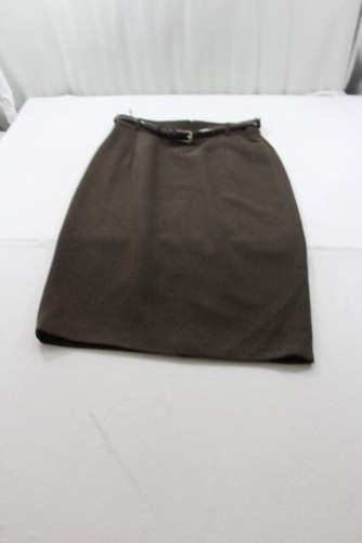 D4653 Gerry Weber Jupe 42 Braun Unicolore Très Bien - Photo 1/1