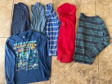 Kids Clothing Lot Size 8 - Levi s Hoodie 5 Long-Sleeve Shirts Gently used