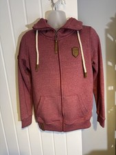 NAKETANO Damen Kapuzenjacke Sweatshirt Zip Hoodie Rot Pullover Medium