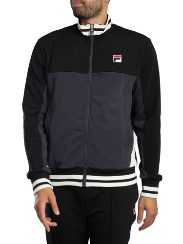 Fila Herren Tiebreaker Funnel Neck Track Jacket, Schwarz - Bild 2 von 6