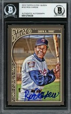 Rod Carew Signed 2015 Topps Gypsy Queen Card 152 Minnesota Twins Beckett