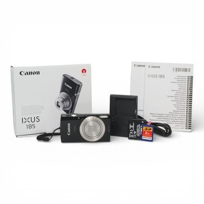 Canon IXUS 185 20.0 MP kompakte Digitalkamera - schwarz - OVP - Top Zustand