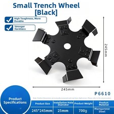 245mm Trenching Wheel Blade with 6 Blades Man...