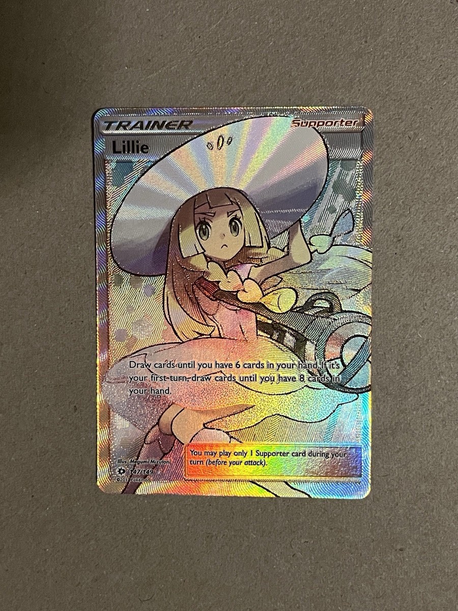 Lillie Full Art Pokemon 2017 Sun & Moon Base Set 147/149