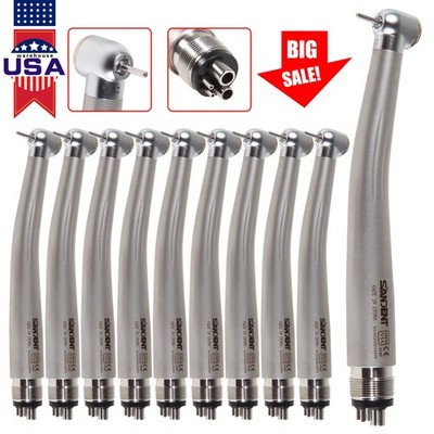 SANDENT NSK Style Dental High Speed Handpiece Push Button Turbine 2Hole 4Hole