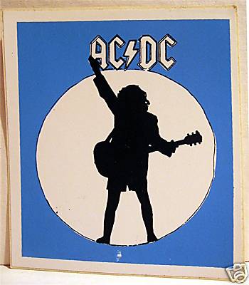 AC DC Rock Band Concert Sticker Old Store Stock - Picture 1 of 1