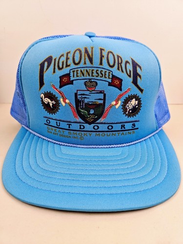 Vintage Pigeon Forge Smoky Mountains TN USA Trucker Hat Snapback Dad Cap