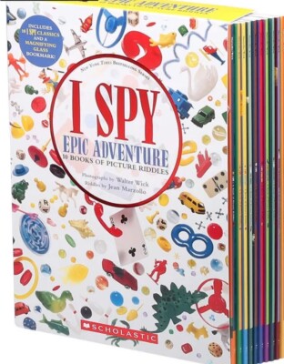 I Spy Epic Adventure 10 Book Box Set Magnifying Glass Bookmark Paperback Classic