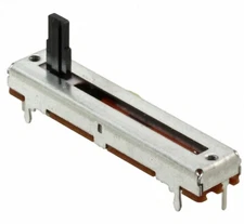 1 pc, 500k  ohm dual gang slide pot P/N PTA3044-2015CPB504, by Bourns