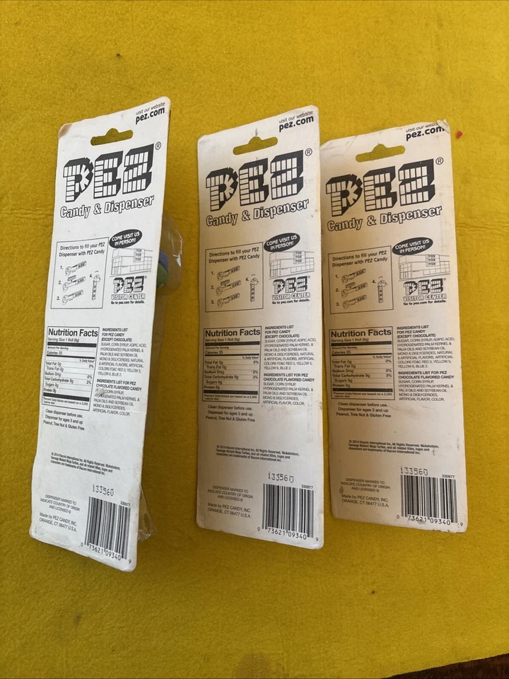 НАБОР PEZ 2014 TMNT Teenage Mutant Ninja Turtles - ЛОТ ИЗ 3 Donnie Leo Raph - Изображение 2 из 4