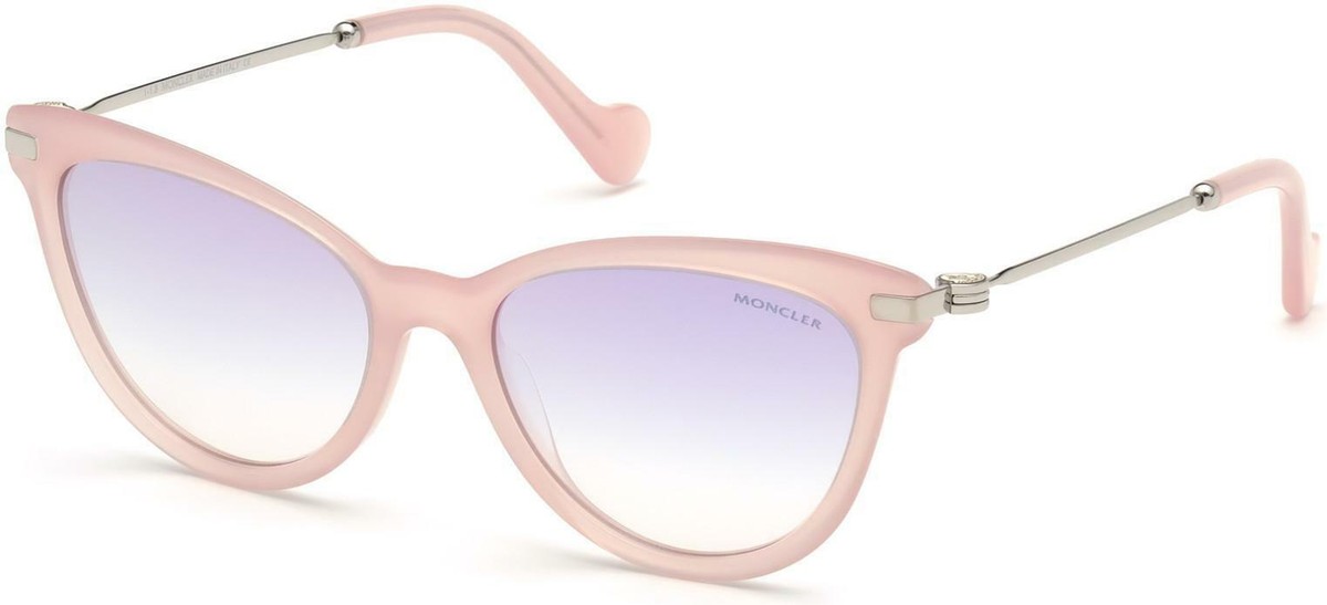 Moncler ML0080 72X Pink Cat Eye Plastic Sunglasses 50-23-140  display picture 3