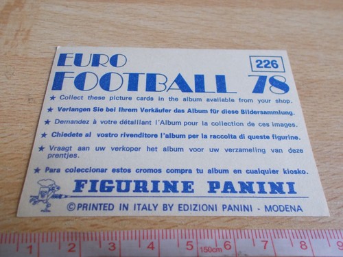 Image PANINI EURO FOOTBALL 78 - CELTIC - SCOTLAND - N°226 - Picture 2 of 2