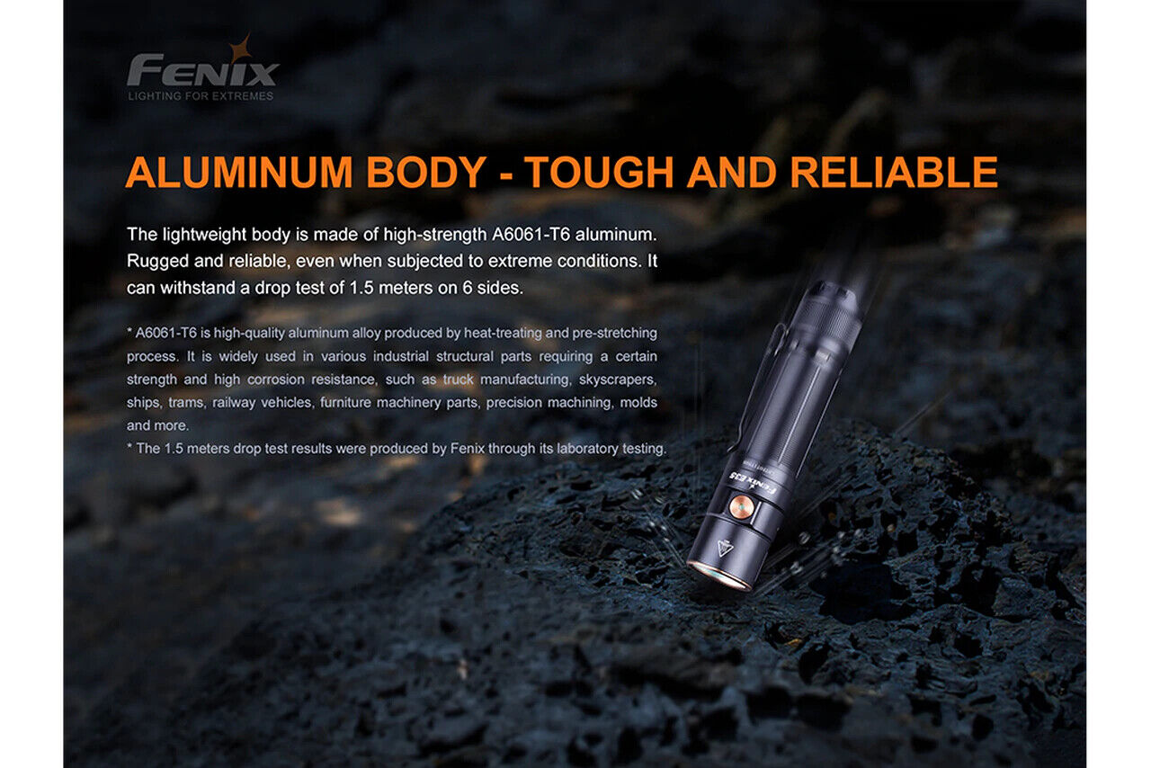 Fenix E35 V3.0 3000 Lumen USB-C Rechargeable LED Flashlight with 5000mAh  Battery