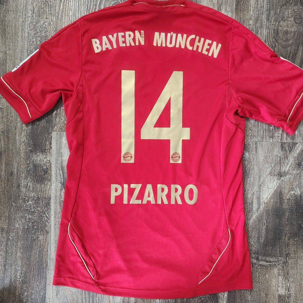 2013 Adidas Bayern Munich Home Soccer Jersey Claudio Pizarro