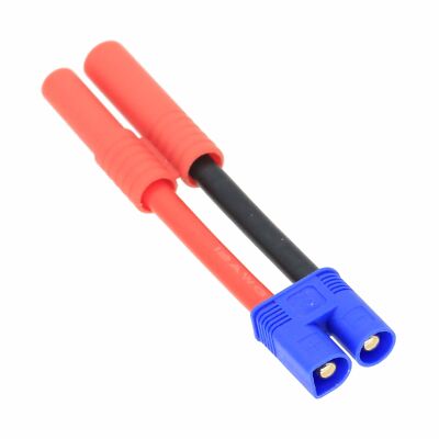 EC3 Male to HXT 4mm Male+/Female- cable 12AWG 5CM wire For RC Airsoft Battery