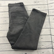 Eileen Fisher Straight Leg Gray Wash Denim Jeans Women's Size 4/6
