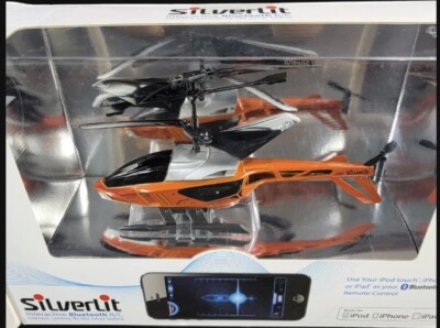 New Silverlit Interactive Bluetooth RC BluTech Heli Orange USBRecharge Clearance