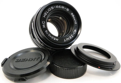 ⭐MINT⭐ MC HELIOS 44m-6 58mm f/2 Lens Canon EOS EF Mount 6D 7D 5D 