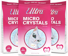 Micro Crystals Premium Cat Litter - 99.9 Dust Free, Soft on Paws, Fragrance Fre