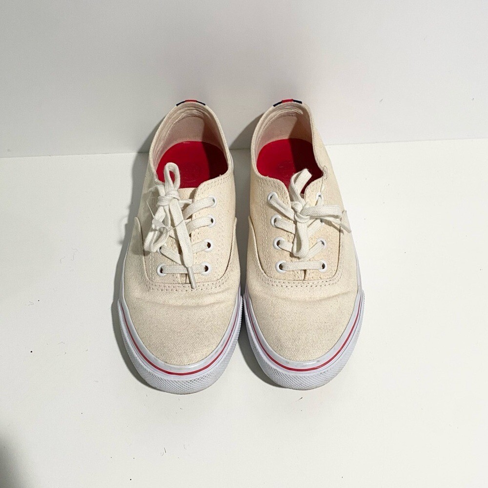 Tory Burch Murray Cream Canvas Sneakers 6.5 thumbnail 4