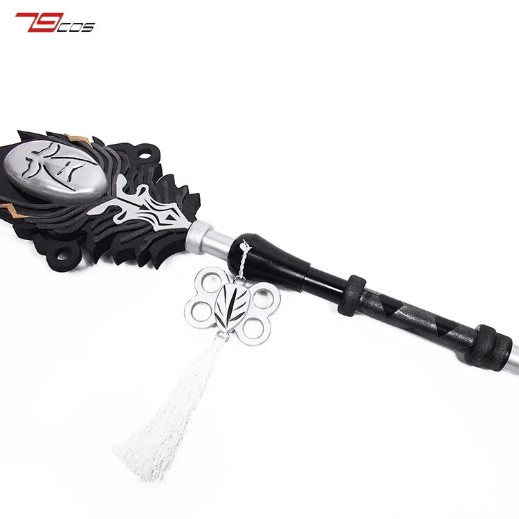 NieR: Automata Cosplay The modesty of White Staff Cane Magic Wand Weapon 180cm - Imagem 3 de 4