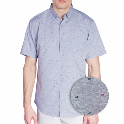 Camisa con estampado de peces con botones Elegancia acuática para amantes del océano Impresiones de peces divertidas - Imagen 2 de 27