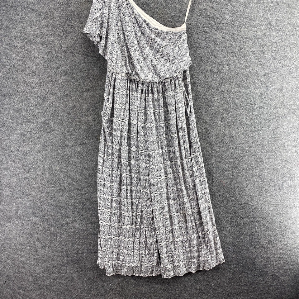 Mono Maeve Mujer S Pequeño Blanco Geométrico Un Hombro Manga Corta Forrado Foto 4 de 4