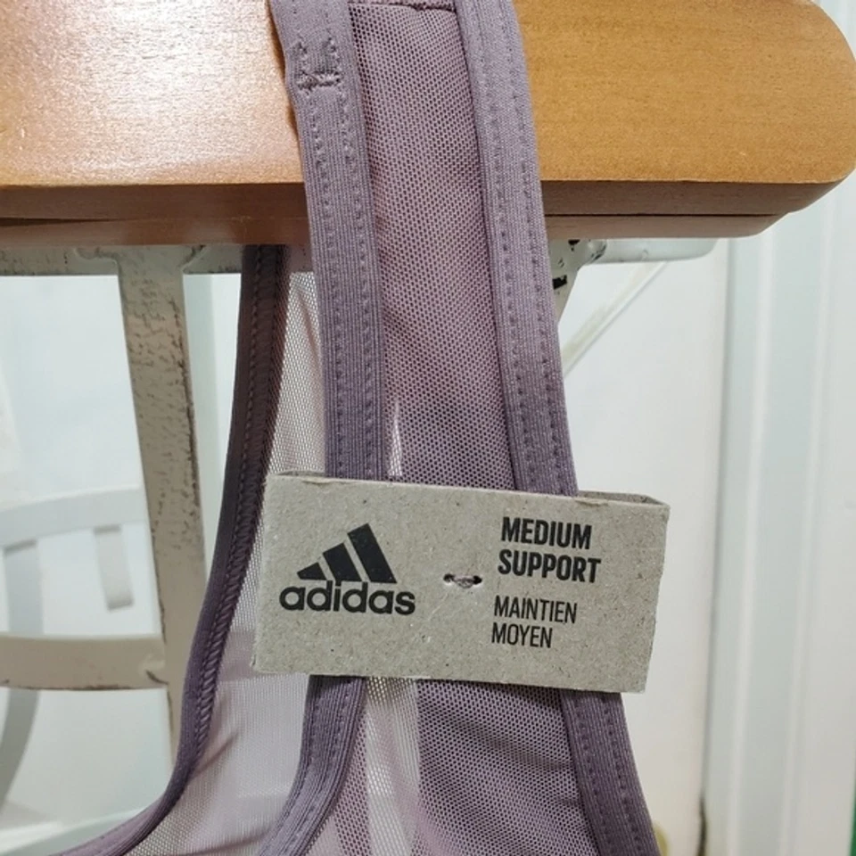 Sujetador deportivo Adidas Legacy púrpura talla XS NUEVO CON ETIQUETAS Foto 3 de 4