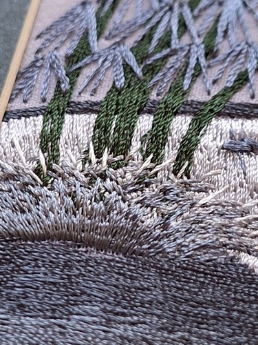2 Intricate Embroidered Handmade Needlework Pictures Art Vietnam Tranh Theu Tay - Picture 21 of 24